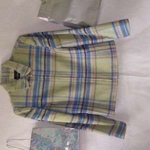 REQUIREMENTS Wool Blend Plaid Jacket Unisex